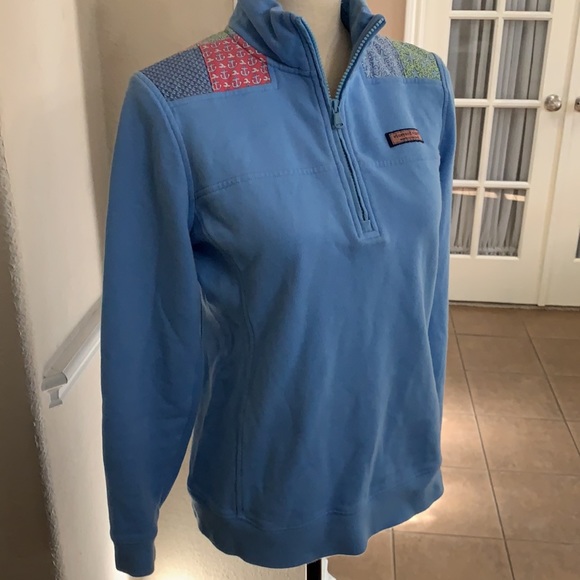 Vineyard Vines blue zip up pullover - Picture 7 of 17